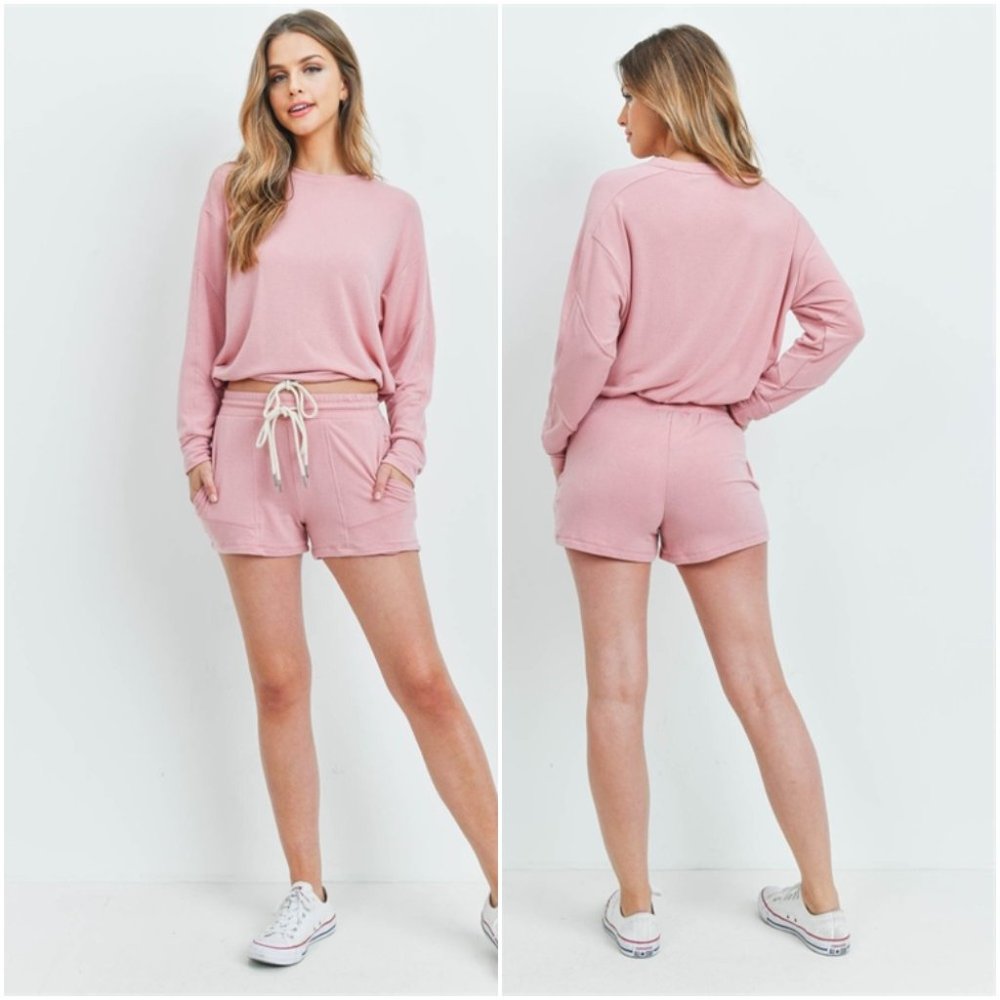 MAUVE TOP & SHORT SET